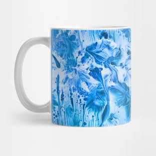 Shades of Bright Blue Abstract Mug